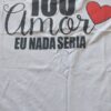 Blusa branca  tshirt estampada M - Image 2