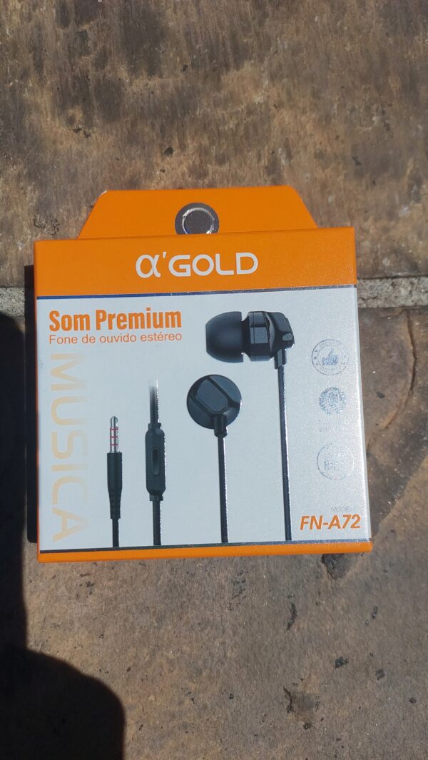 Fone com fio a,gold