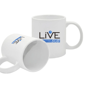 Canecas Brancas Live Sub 325ml