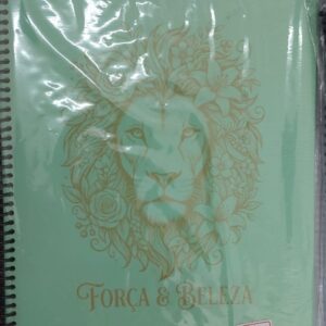 Caderno capa de couro sintetico